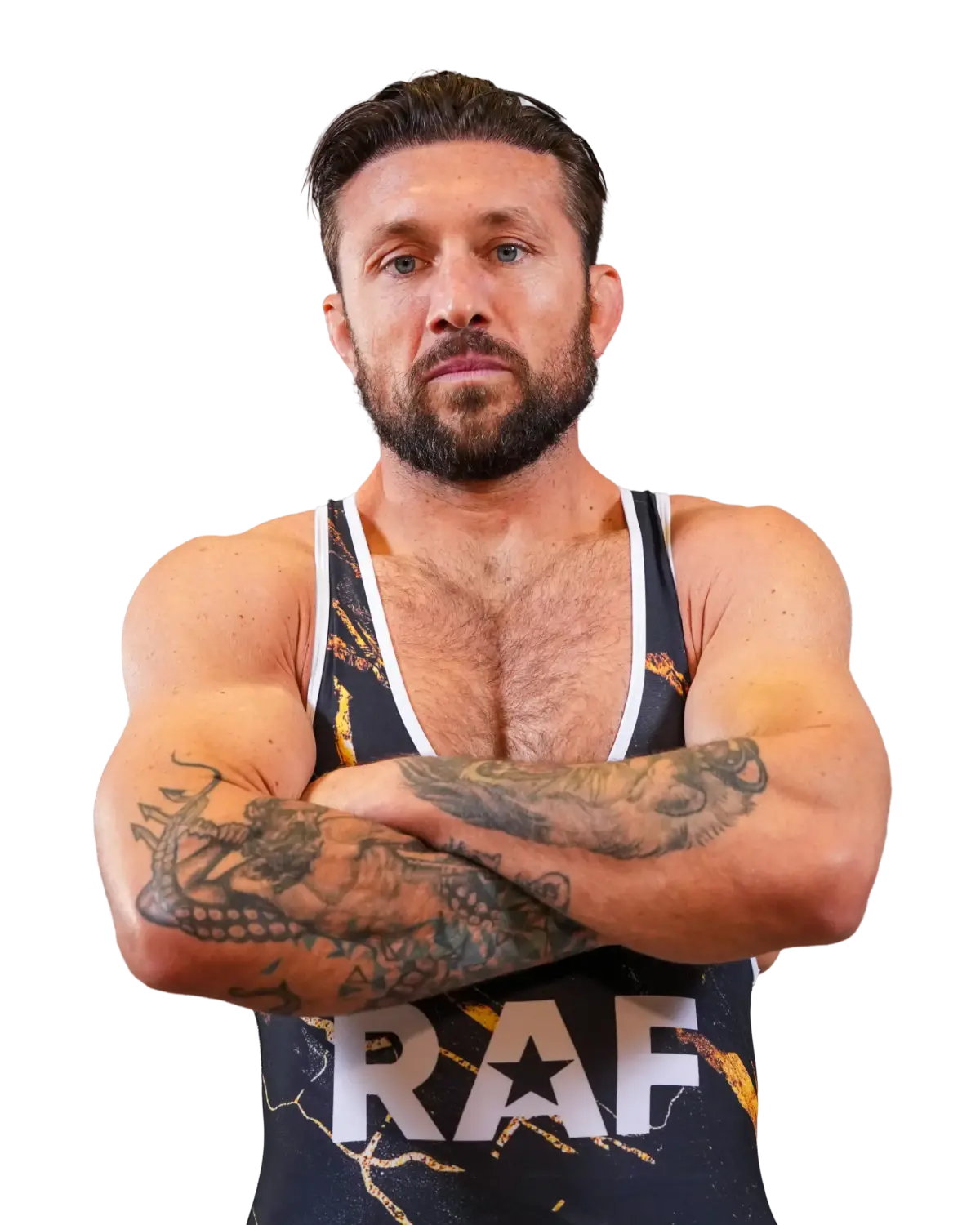 Upper-body portrait of Lance Palmer, RAF athlete.