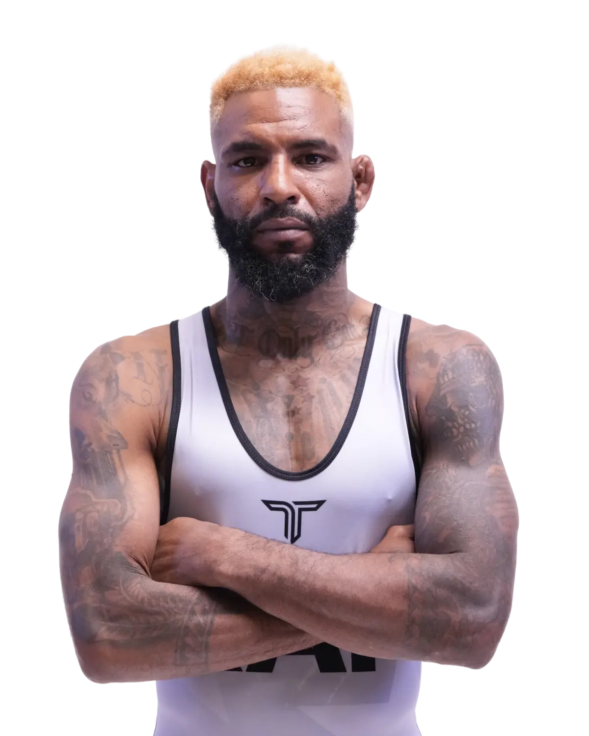 Upper-body portrait of Darrion Caldwell, RAF athlete.
