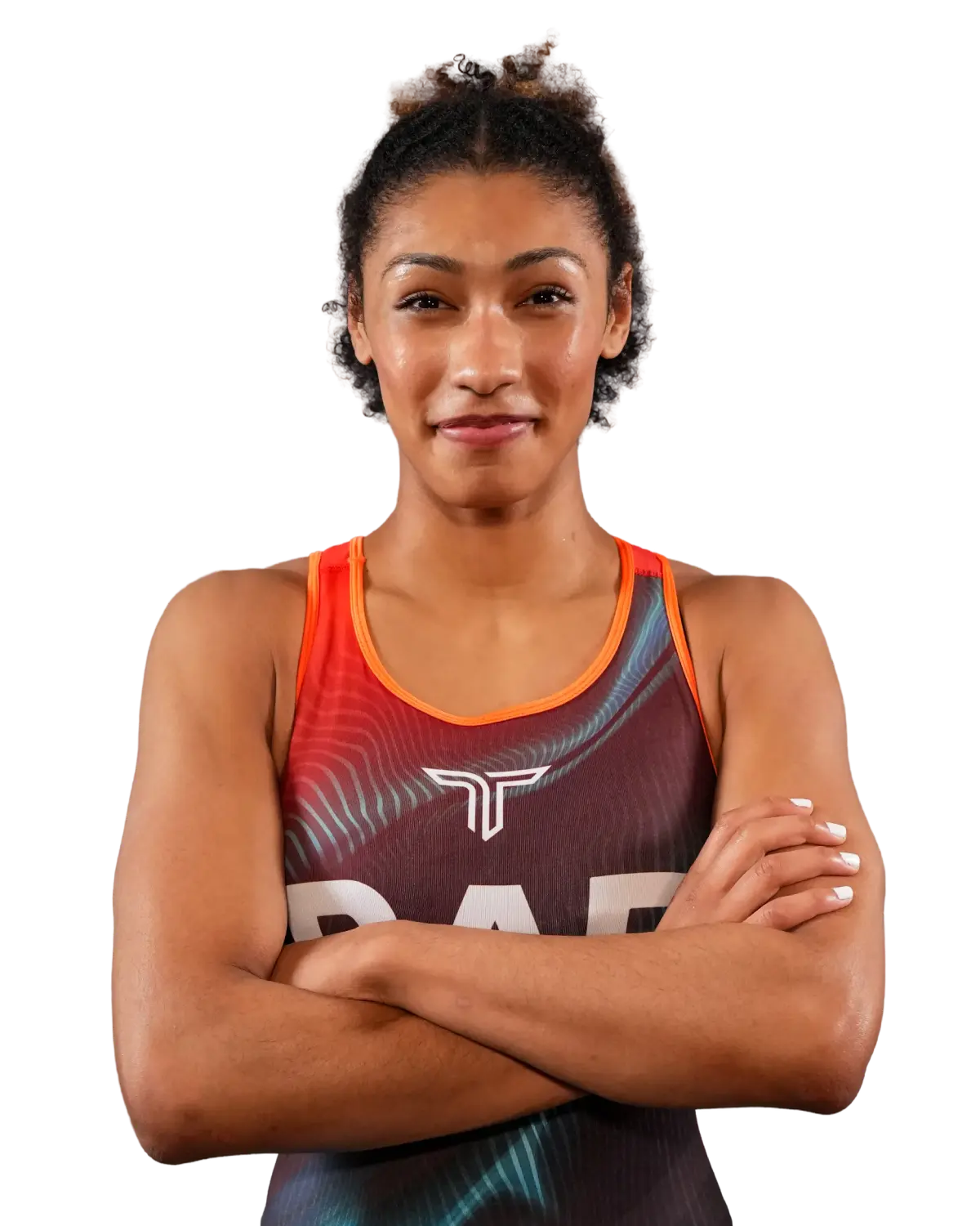 Upper-body portrait of Kennedy Blades, RAF athlete.