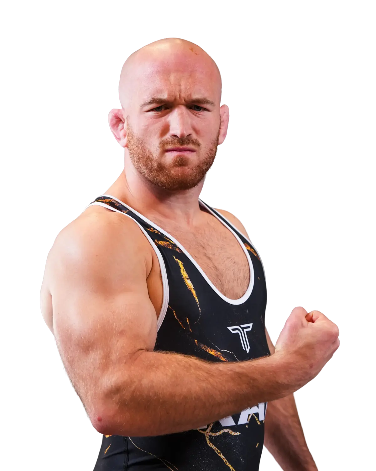 Upper-body portrait of Kyle Snyder, RAF athlete.