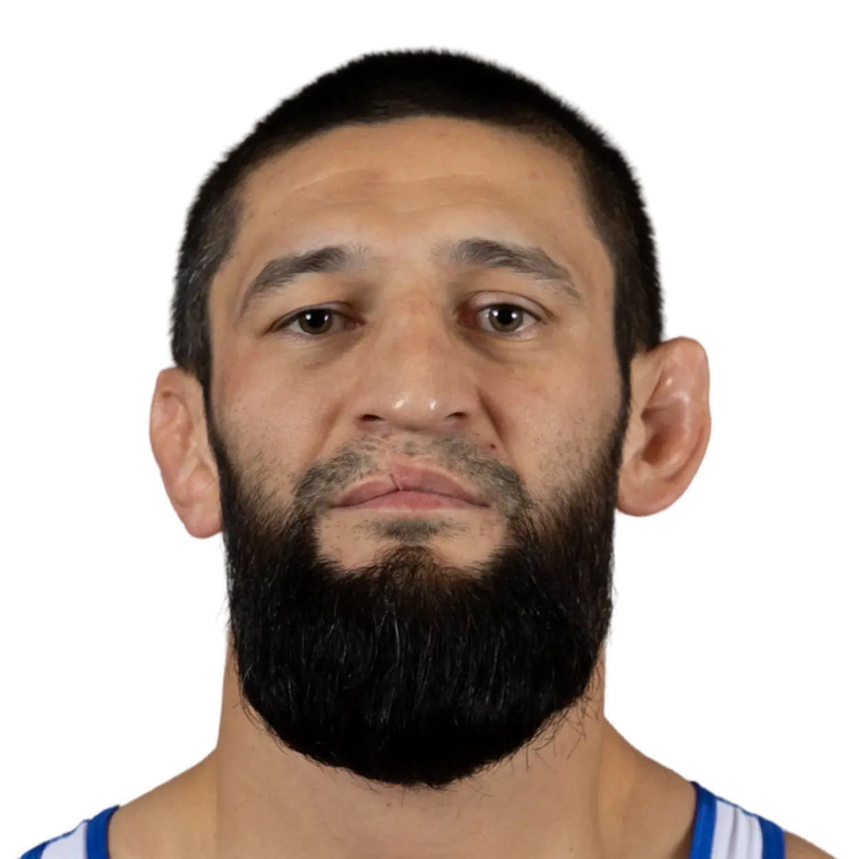 Portrait of Khamzat Chimaev, RAF athlete.