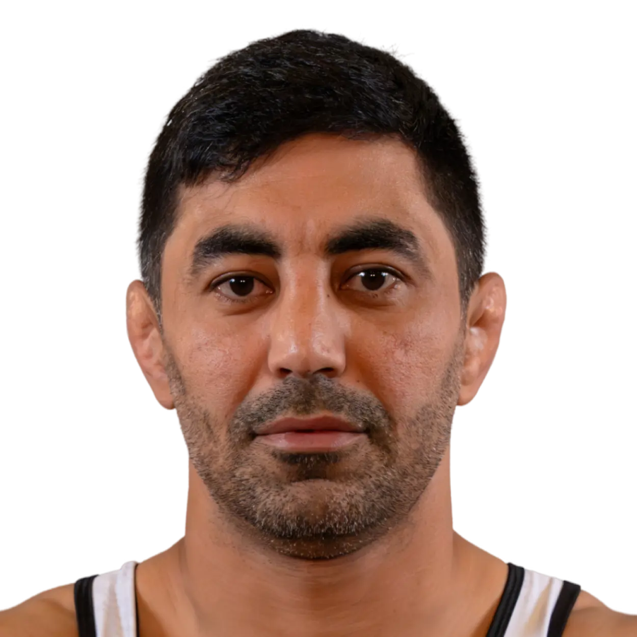 Portrait of Bekzod Abdurakhmonov, RAF athlete.