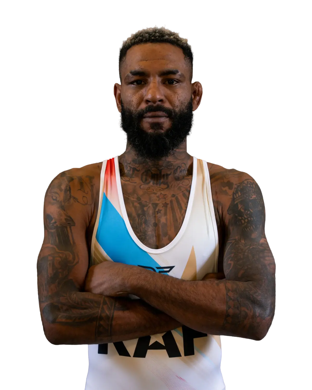 Upper-body portrait of Darrion Caldwell, RAF athlete.