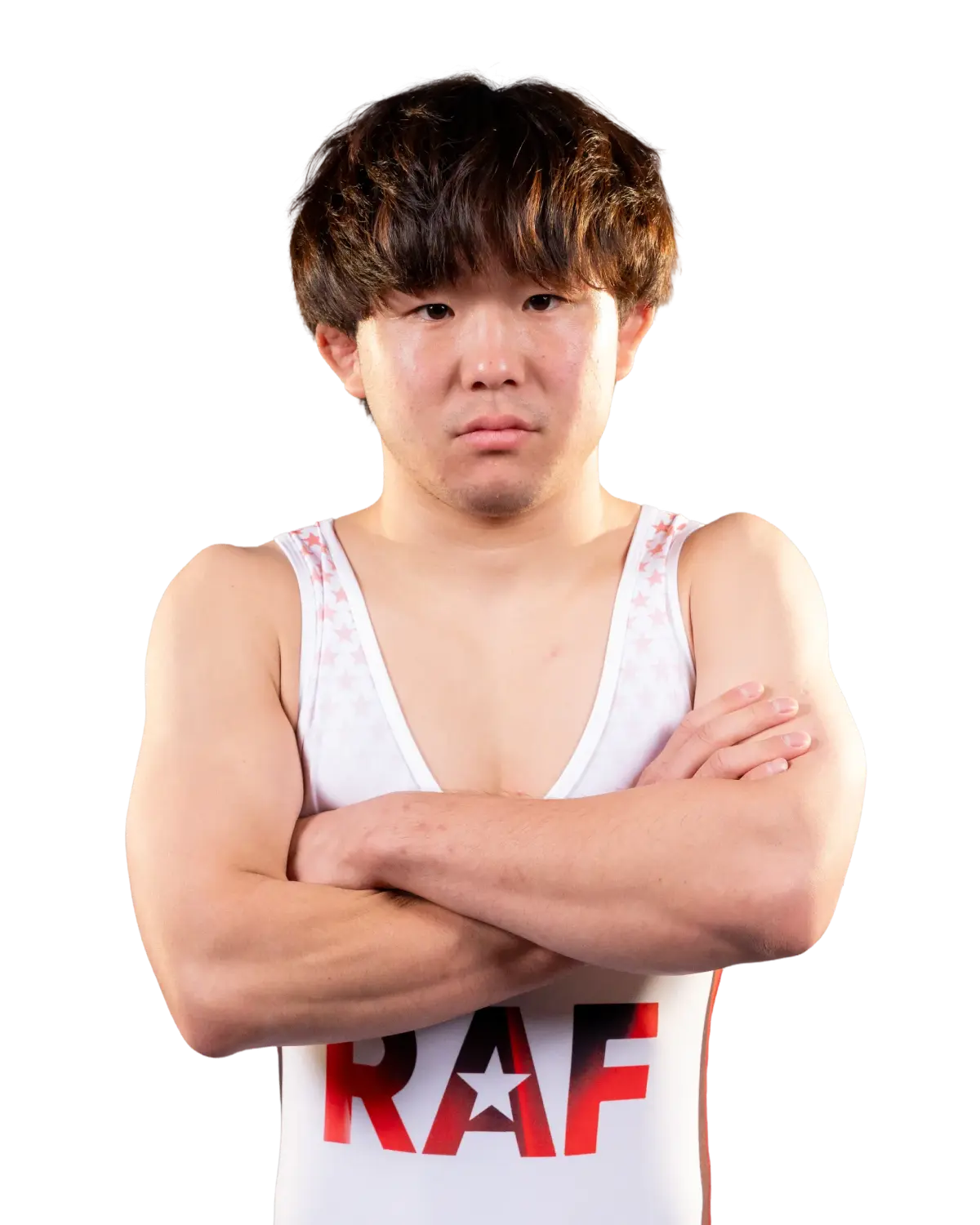 Upper-body portrait of Masanosuke Ono, RAF athlete.