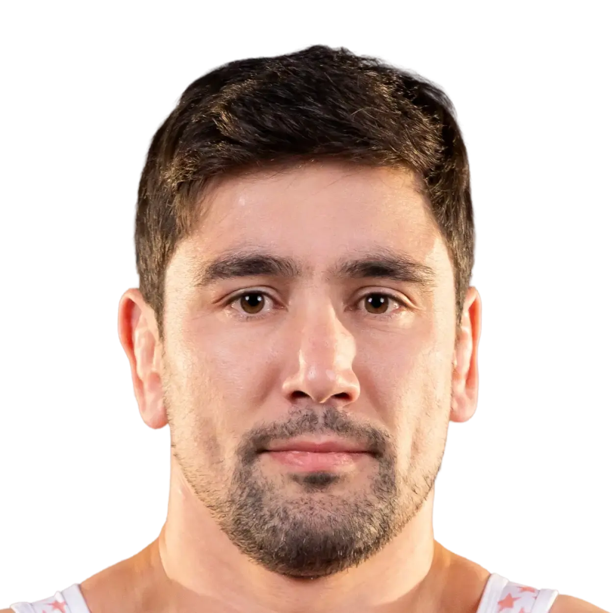 Portrait of Vladimer Khinchegashvili, RAF athlete.