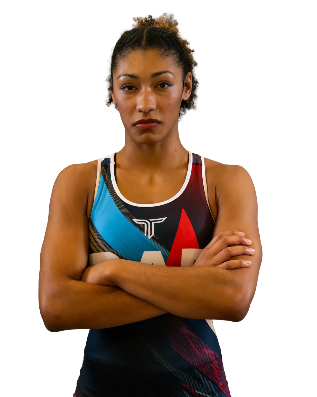 Upper-body portrait of Kennedy Blades, RAF athlete.