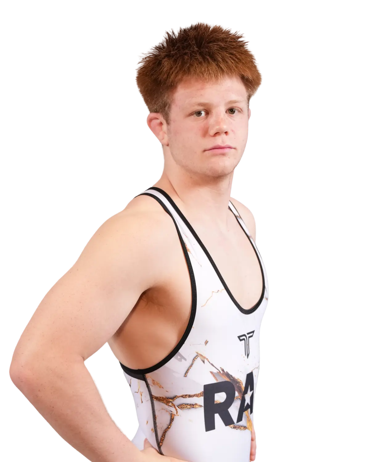 Upper-body portrait of Aeoden Sinclair, RAF athlete.
