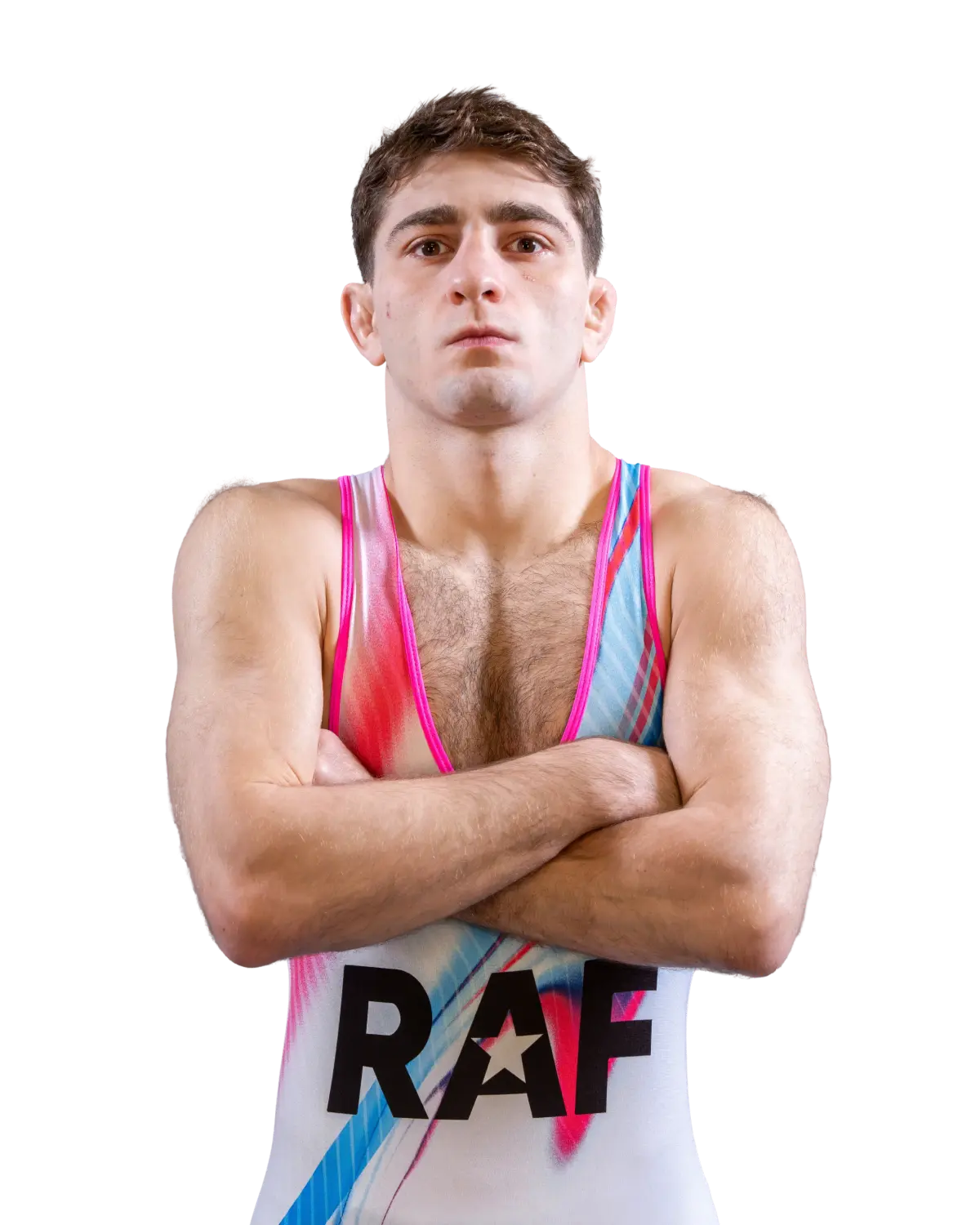 Upper-body portrait of Austin Desanto, RAF athlete.
