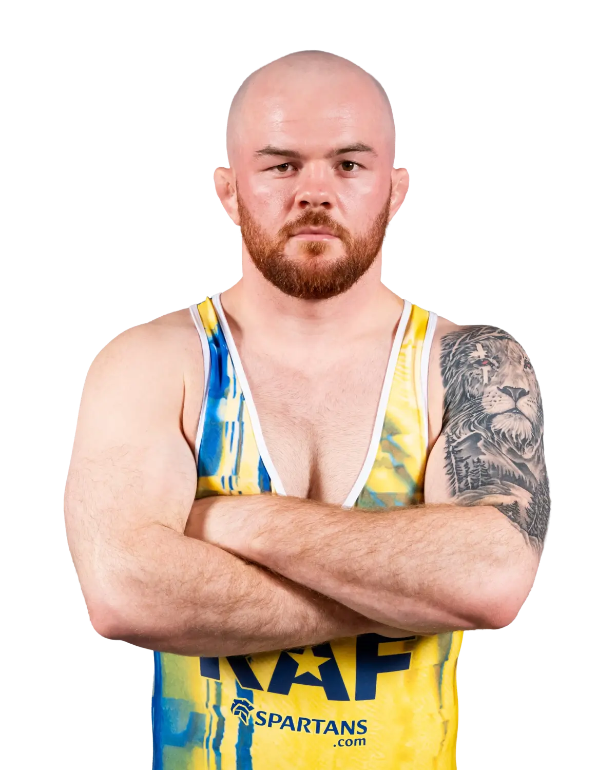 Upper-body portrait of Zac Braunagel, RAF athlete.