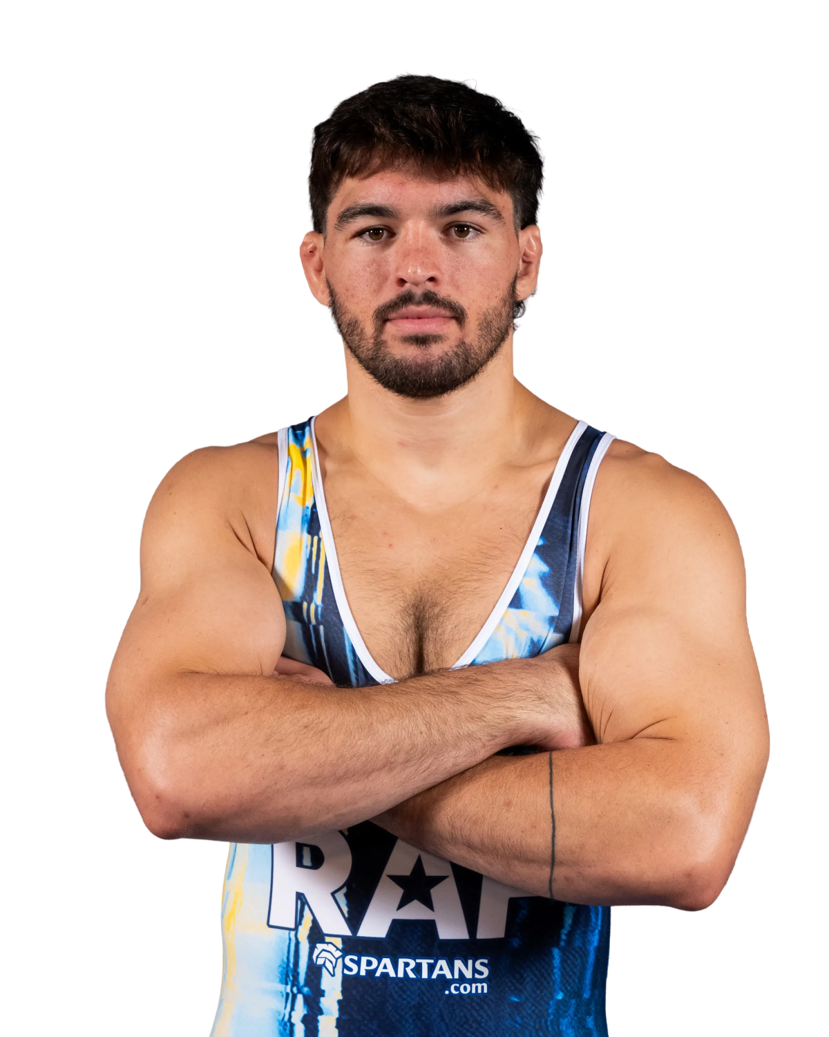 Upper-body portrait of Anthony Cassioppi, RAF athlete.