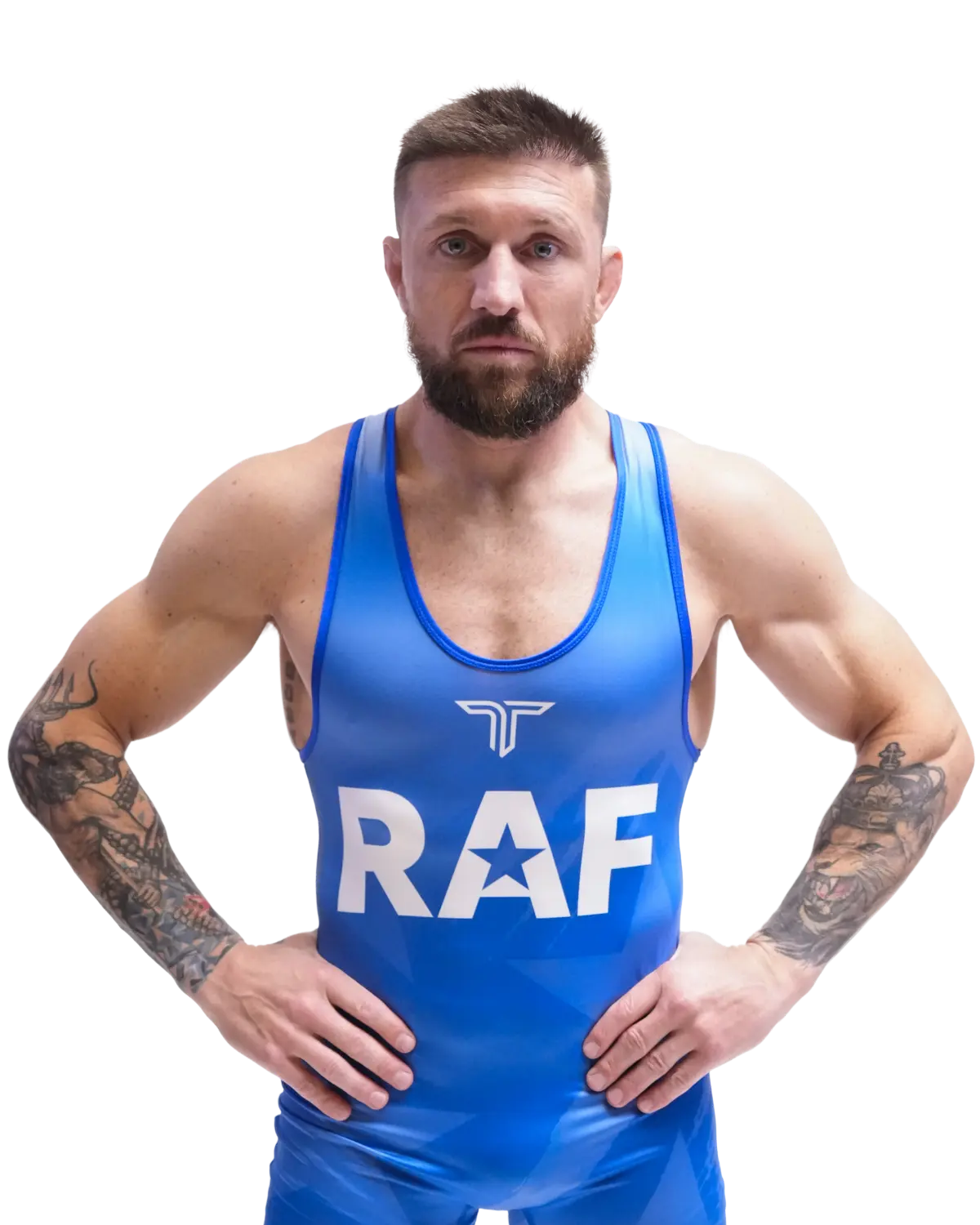 Upper-body portrait of Lance Palmer, RAF athlete.