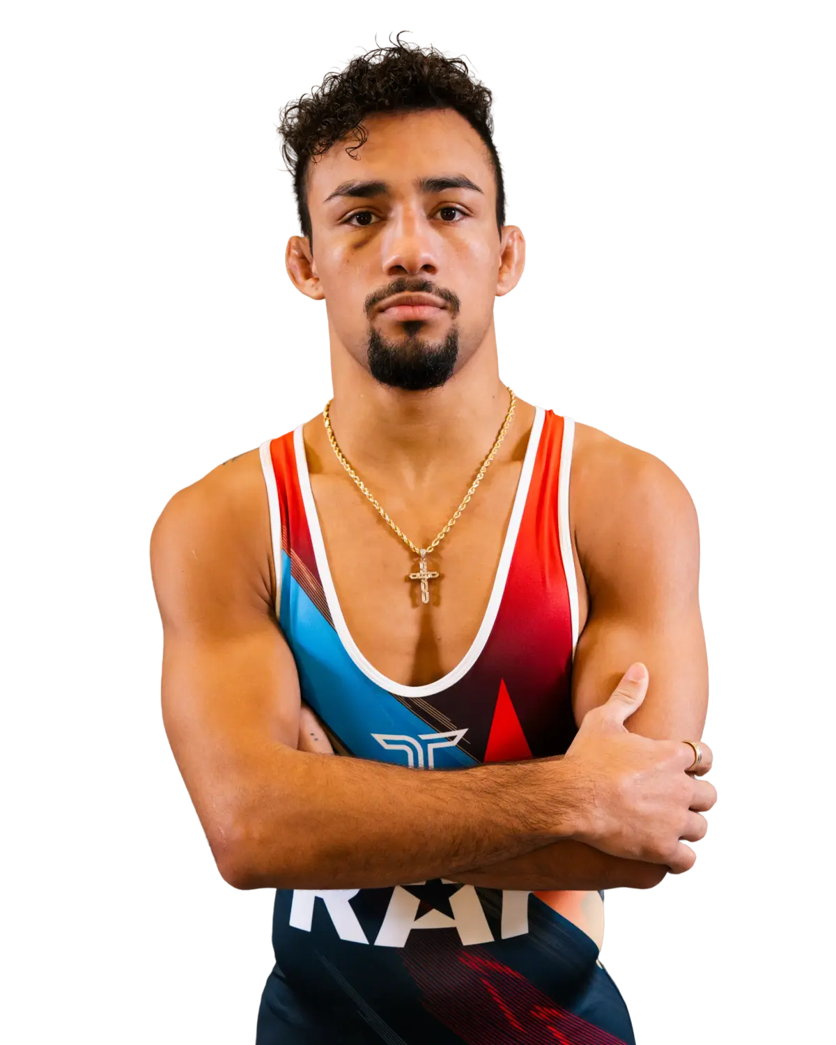 Upper-body portrait of Real Woods, RAF athlete.