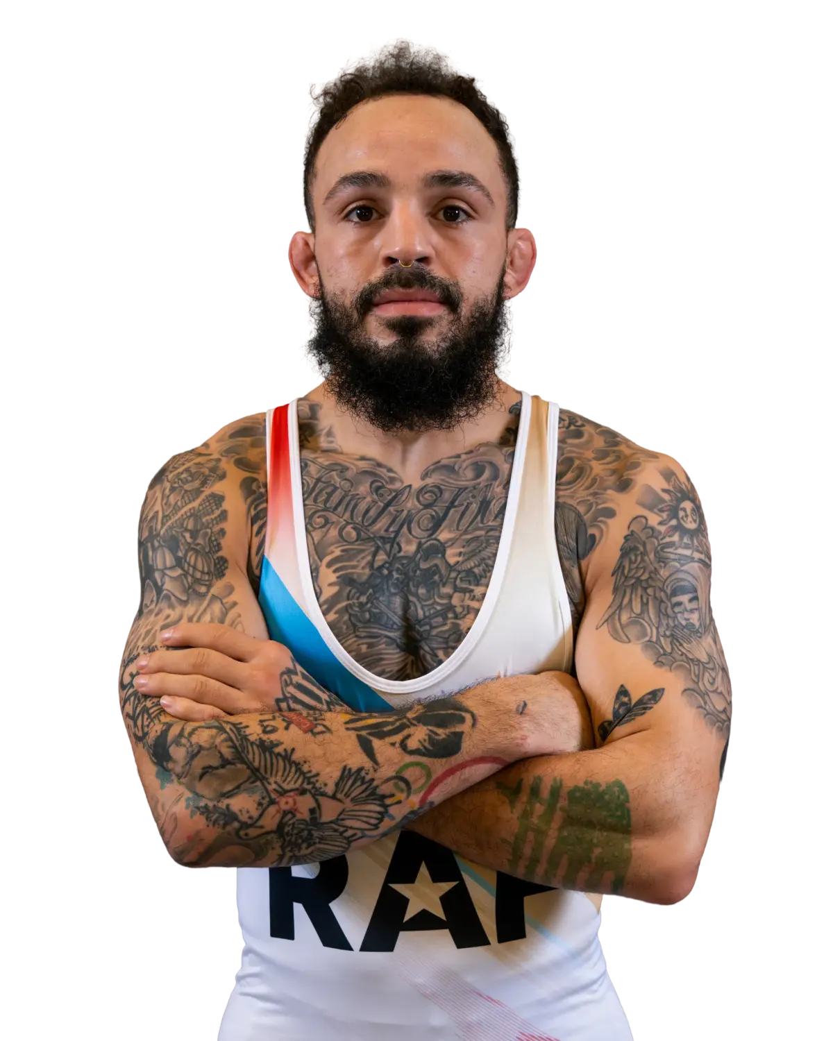 Upper-body portrait of Jordan Oliver, RAF athlete.