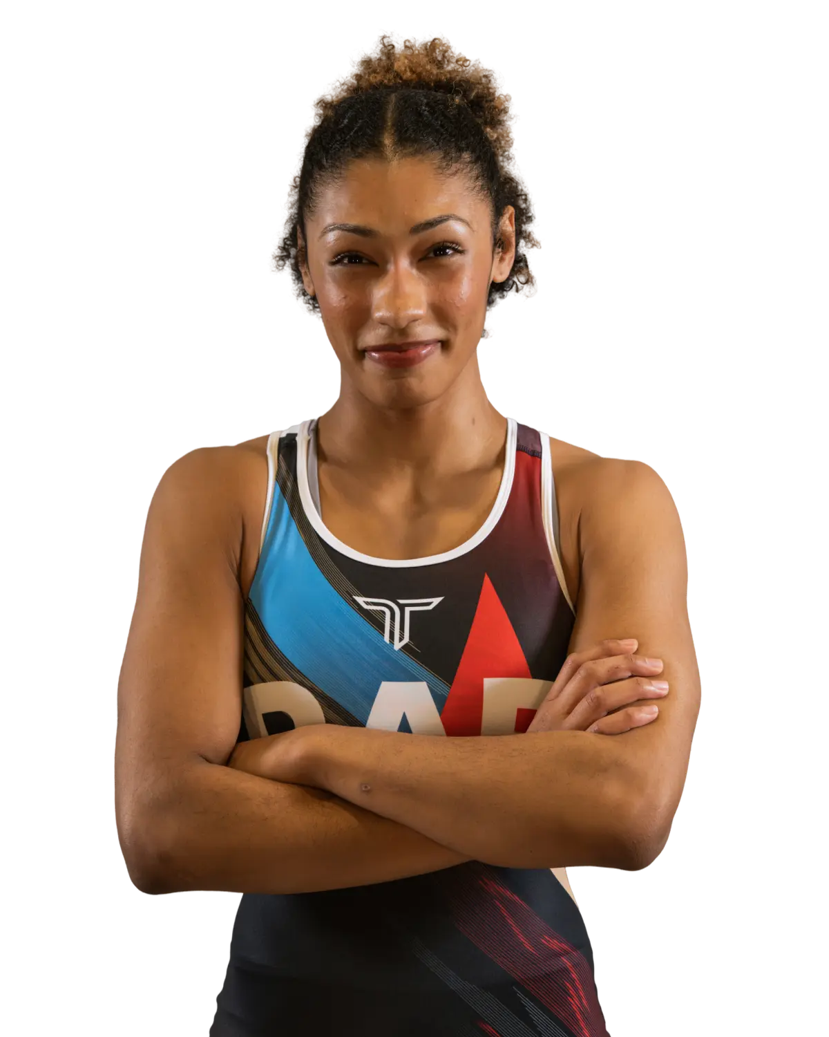 Upper-body portrait of Kennedy Blades, RAF athlete.