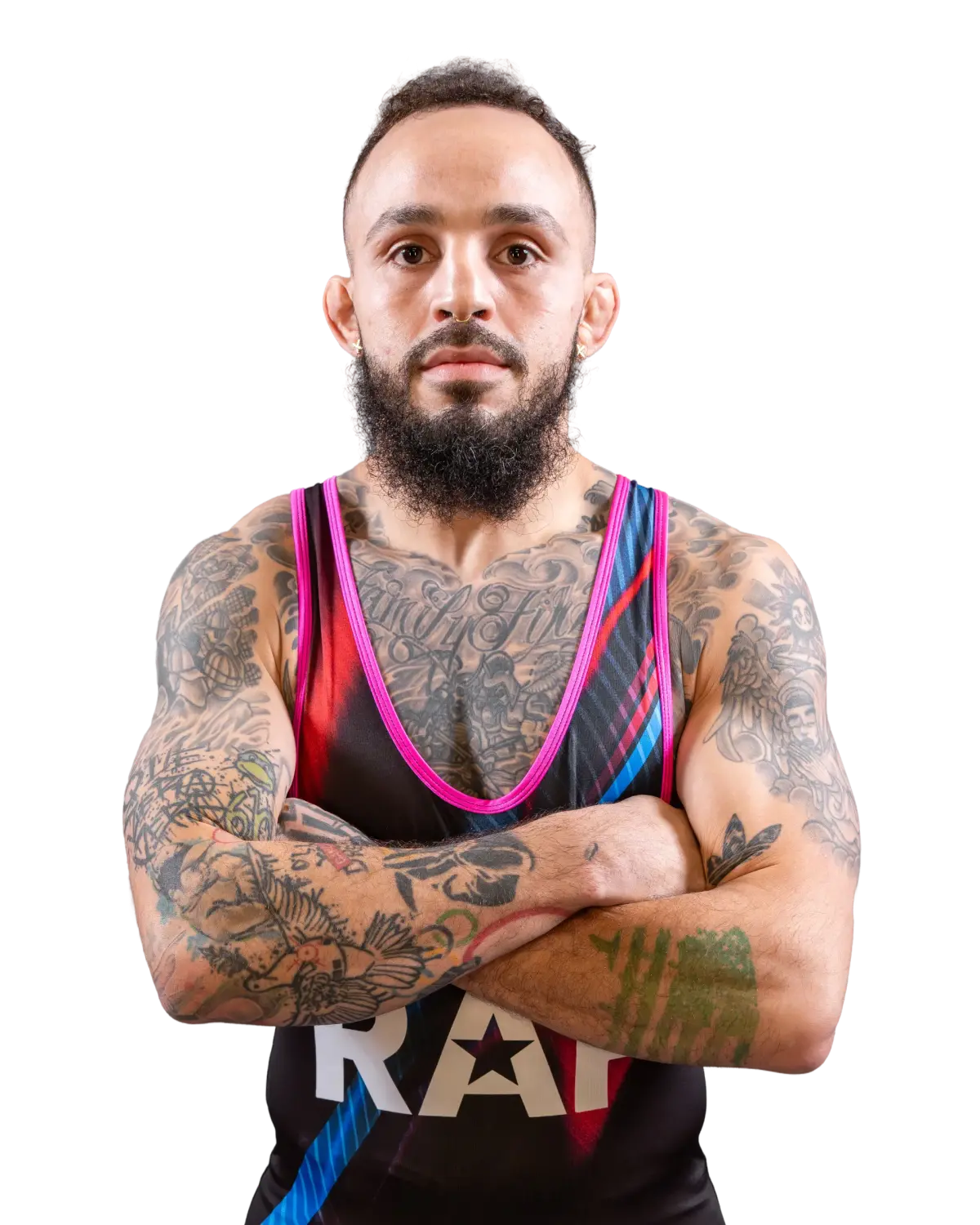Upper-body portrait of Jordan Oliver, RAF athlete.