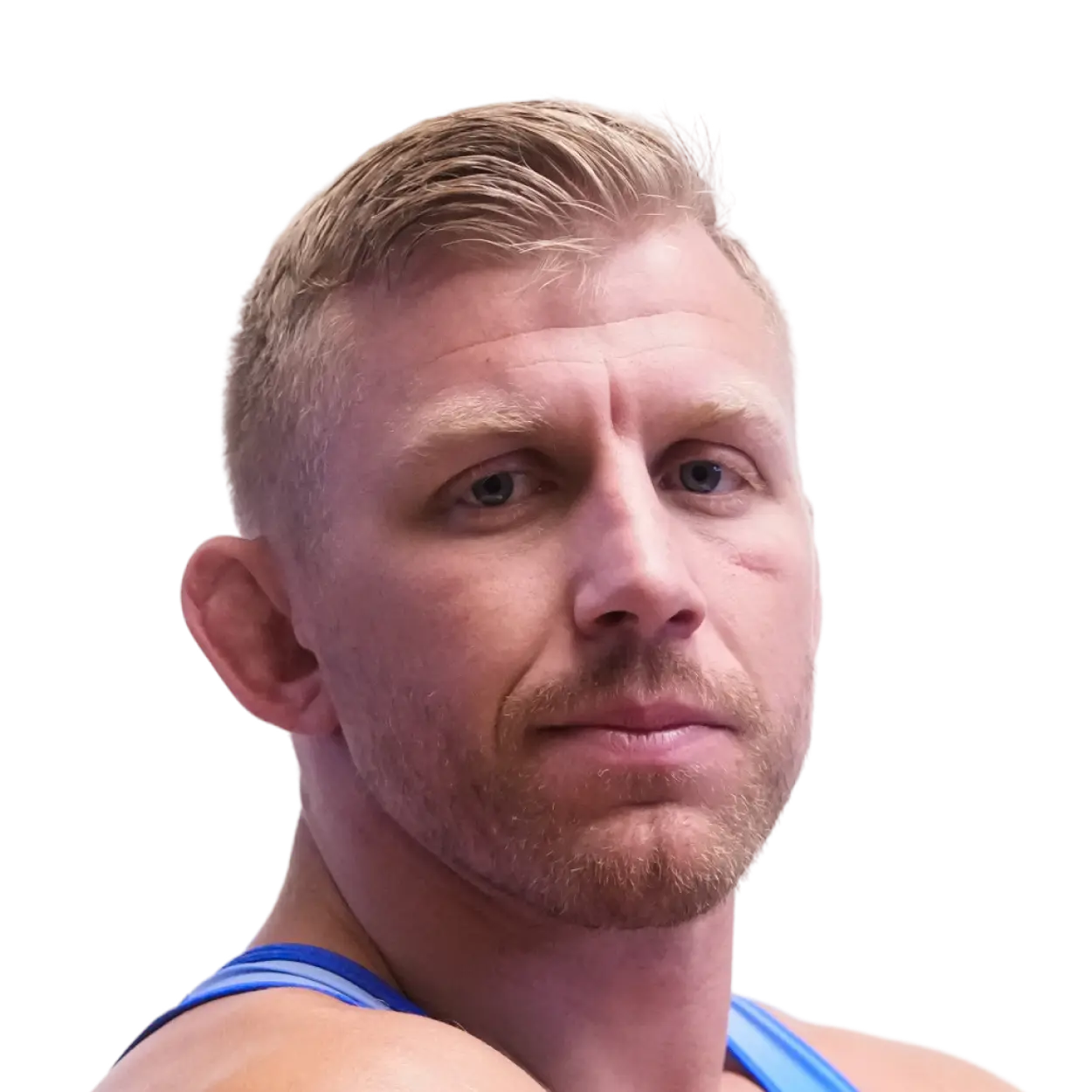 Portrait of Kyle Dake, RAF athlete.