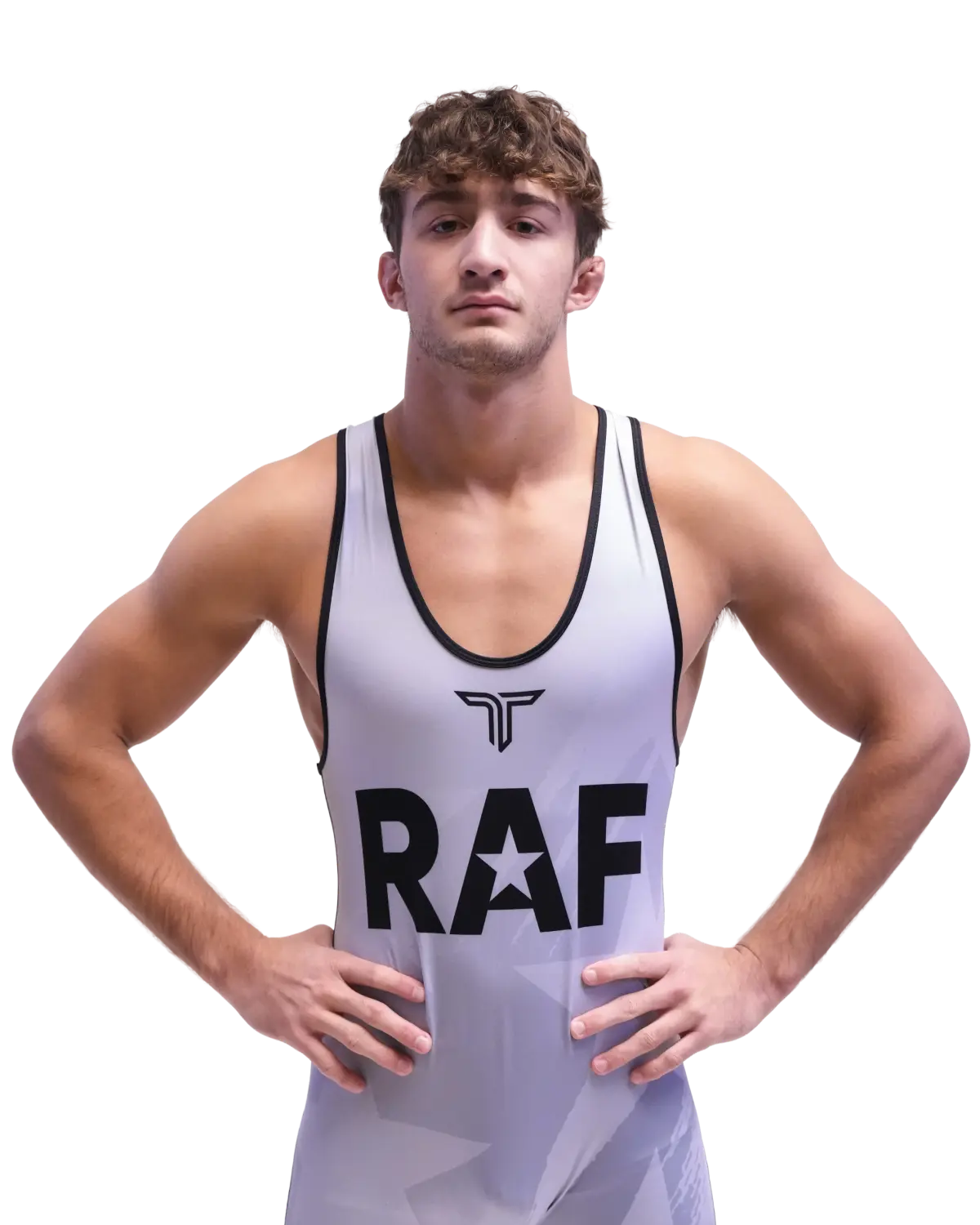 Upper-body portrait of Dean Hamiti, RAF athlete.