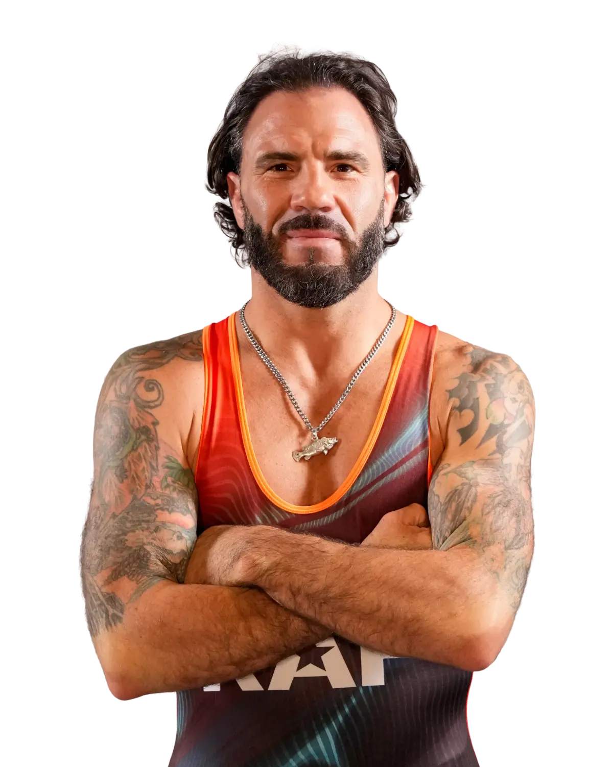 Upper-body portrait of Clay Guida, RAF athlete.