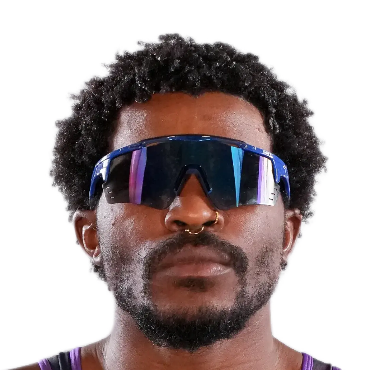 Portrait of Mugzy, RAF athlete.