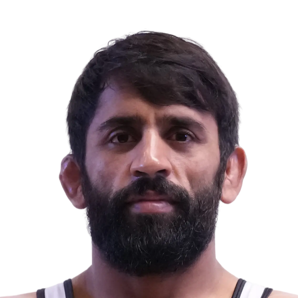 Portrait of Bajrang Punia, RAF athlete.