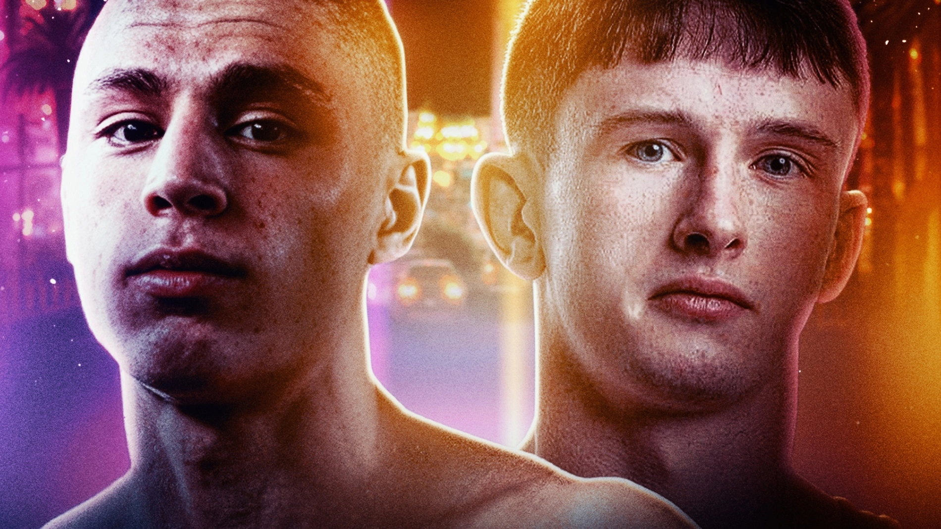 Promotional graphic for the RAF14 matchup between Nick Suriano and Dylan Ragusin.