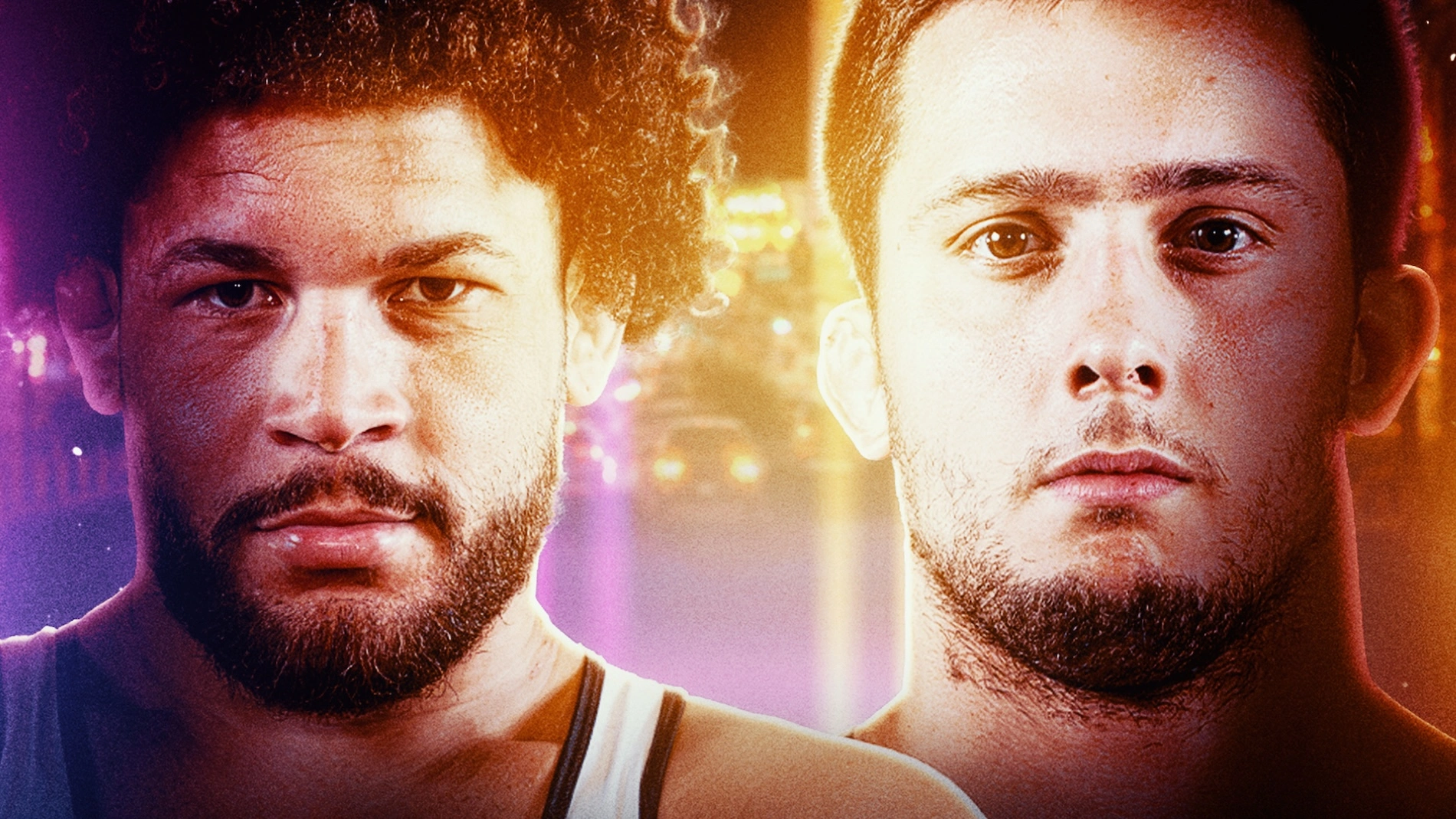 Promotional graphic for the RAF14 heavyweight matchup between Yonger Bastida and Zach Elam.