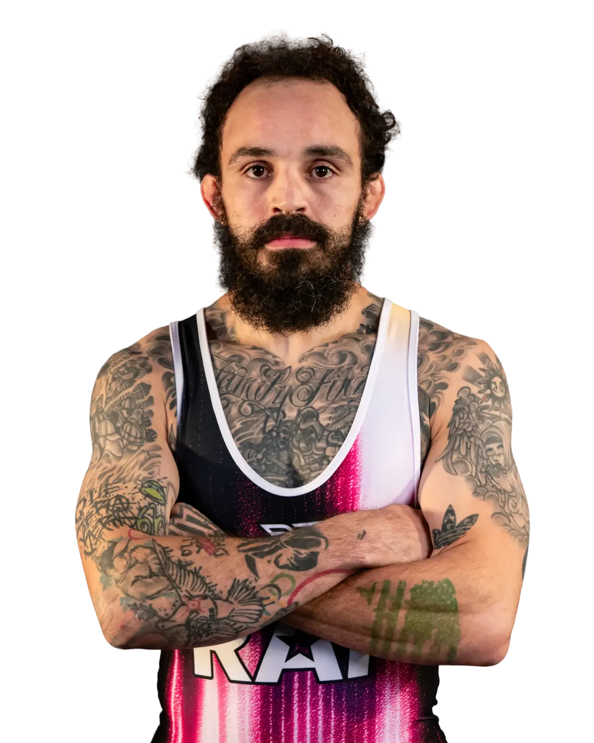 Upper-body portrait of Jordan Oliver, RAF athlete.