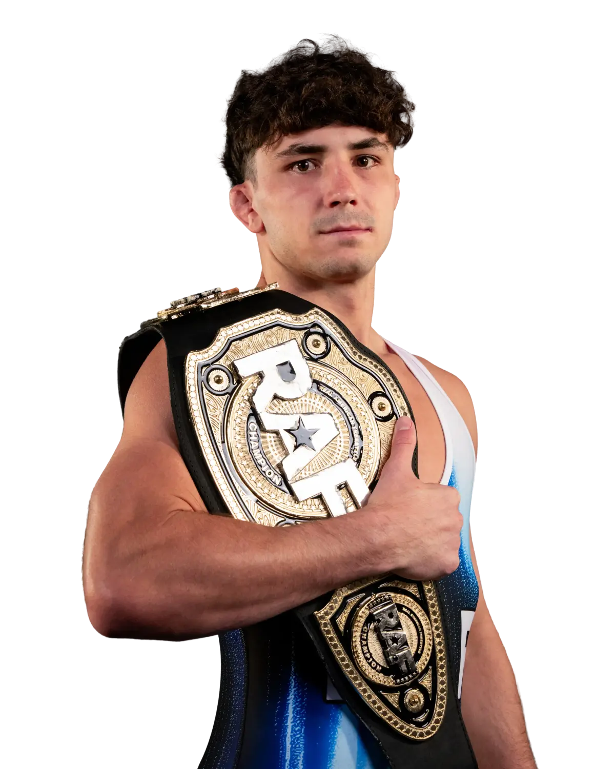 Upper-body portrait of Ridge Lovett, RAF athlete.