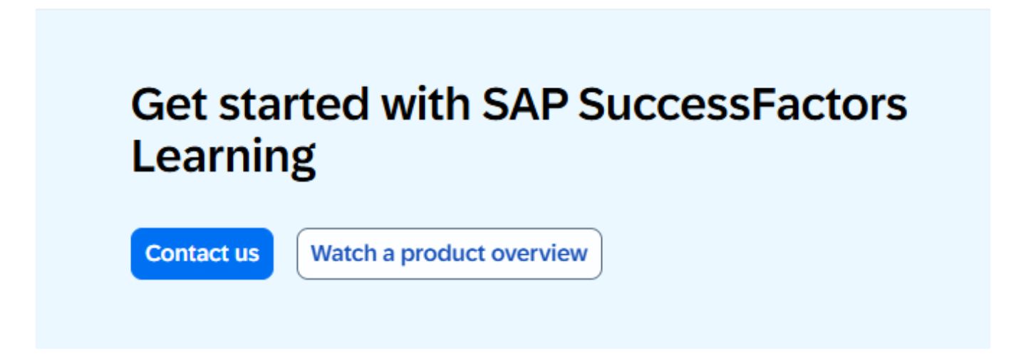 SAP SuccessFactors Learning SAP SuccessFactors Learning