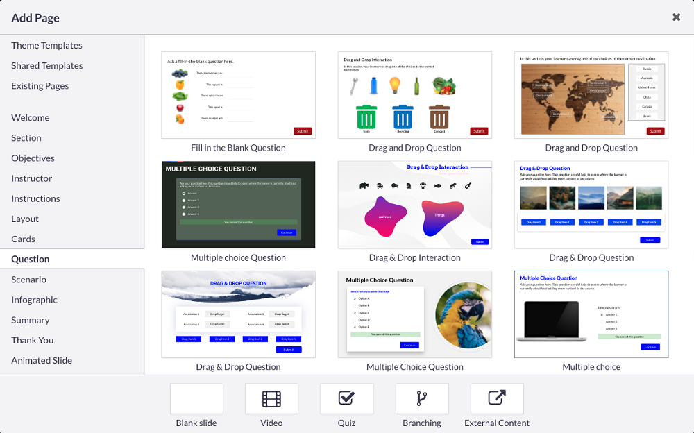 Absorb Create ad page