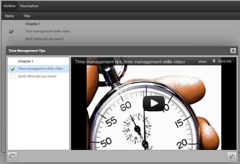 Time Management YouTube Video embedded in Absorb LMS Time Management YouTube Video embedded in Absorb LMS