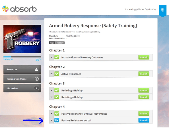 Absorb LMS: Armed Robbery