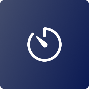 Stopwatch icon symbolizing time savings