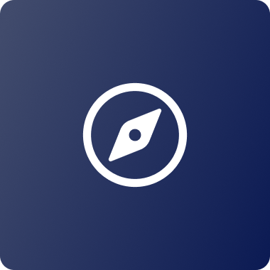 Compass icon symbolizing navigation and insights