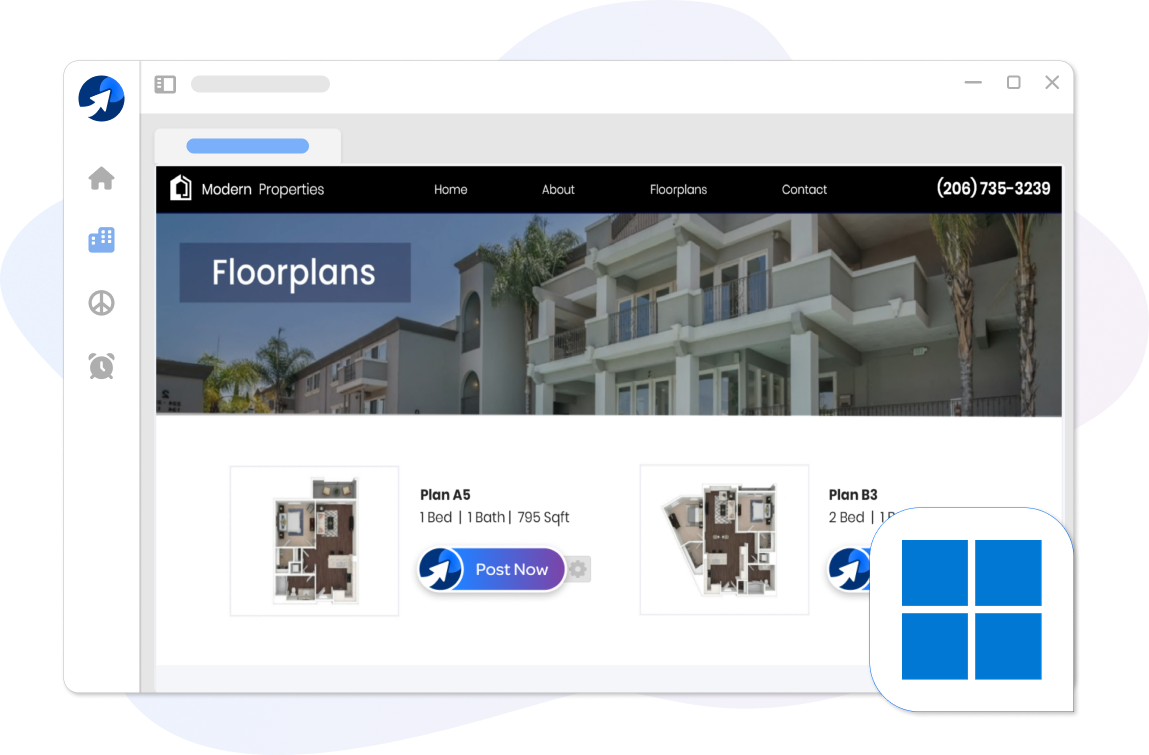 A screenshot of PostEngine for Desktop