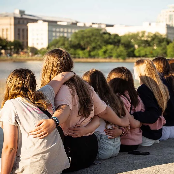 students sitting together