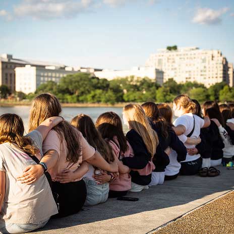 students sitting together