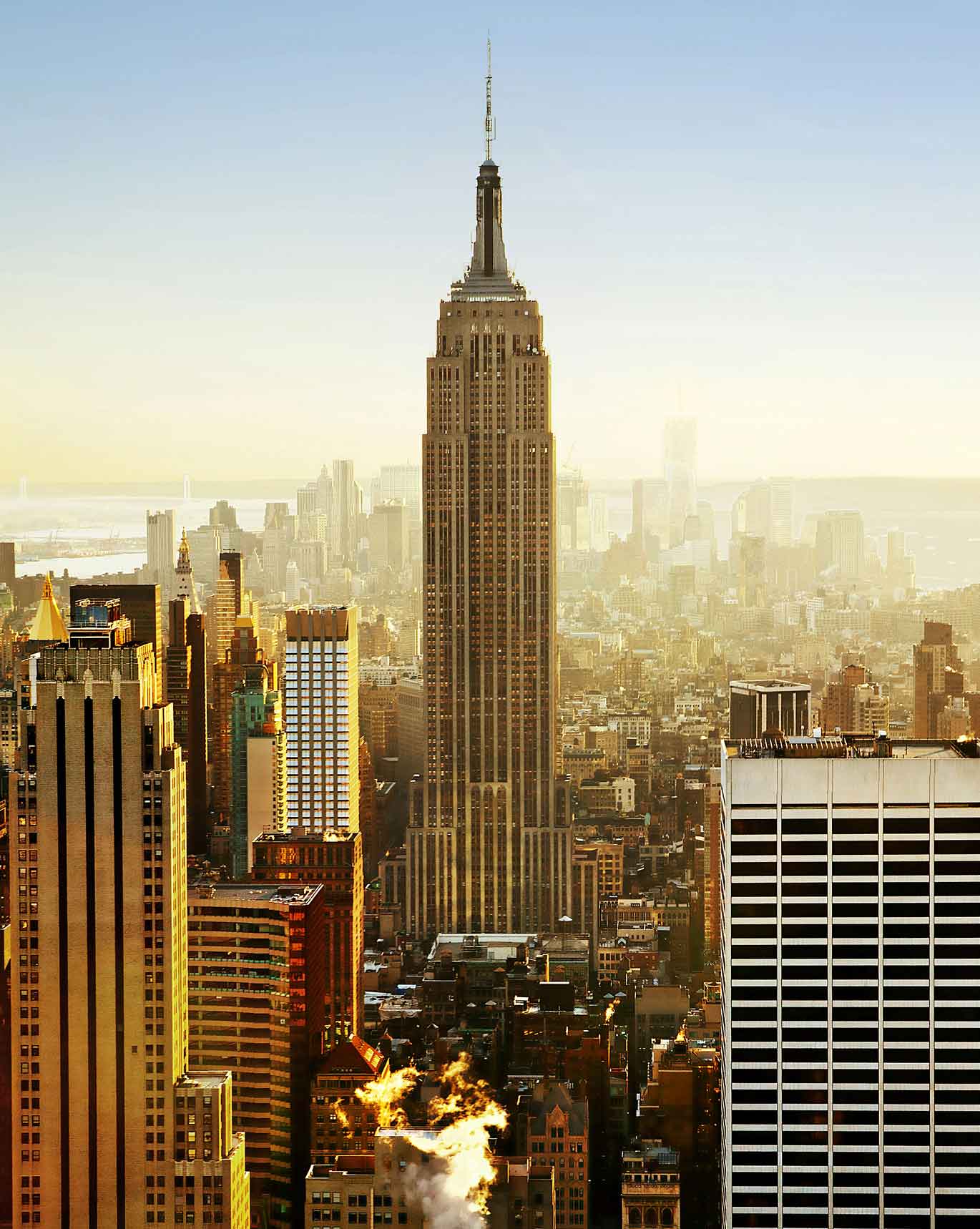nyc skyline with empire state building