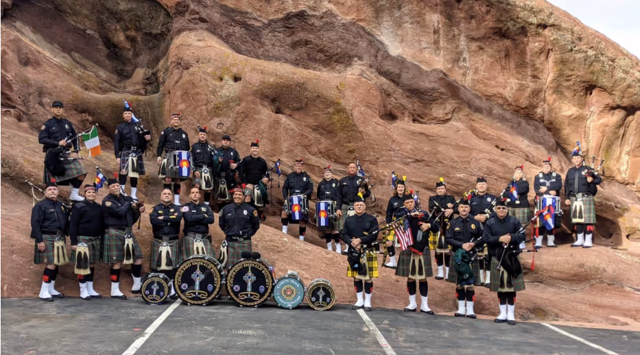Local 2376 Pipes and Drums History Photo