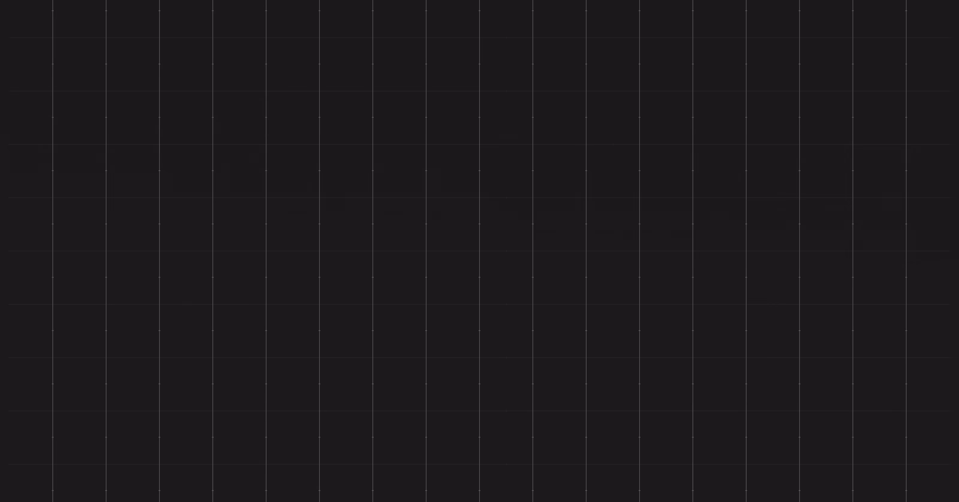 Abstract geometric pattern with white lines and dots on a dark gray grid background.