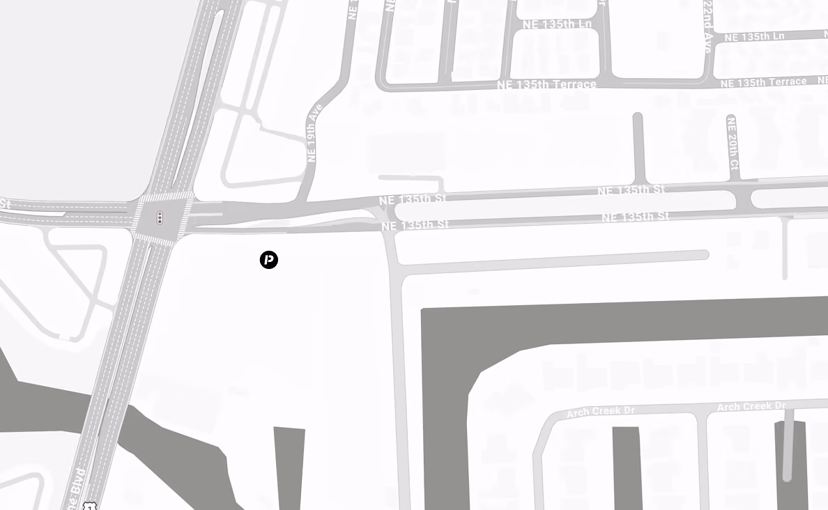 Map showing Biscayne Blvd with nearby roads Leonard Dr, Point E Dr, and Marcos Dr labeled.