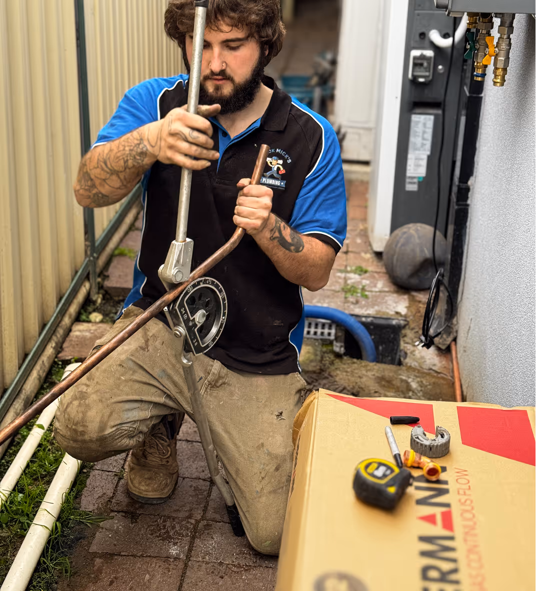 Emergency copper pipe replacement in penrith