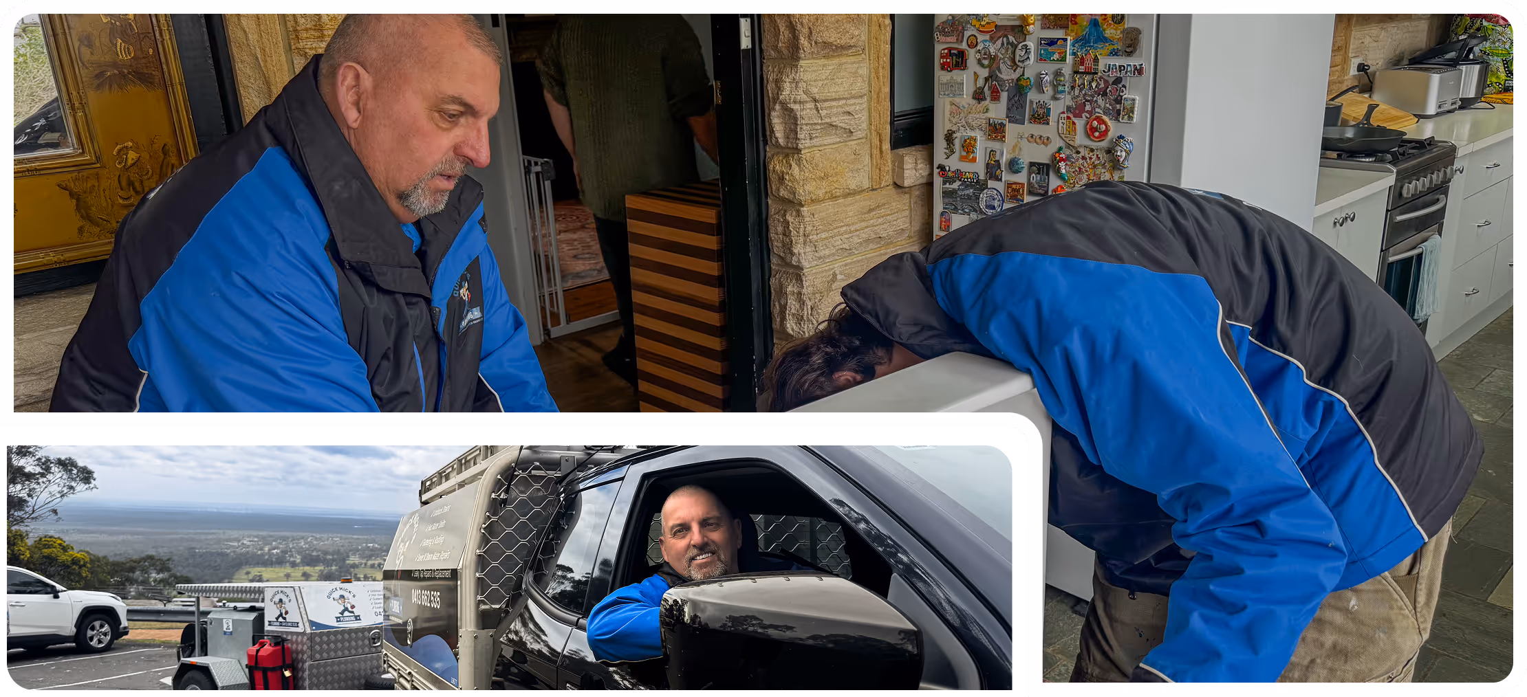 Quick mick's plumbing prepping a new hot water install at a home in the blue mountains nsw