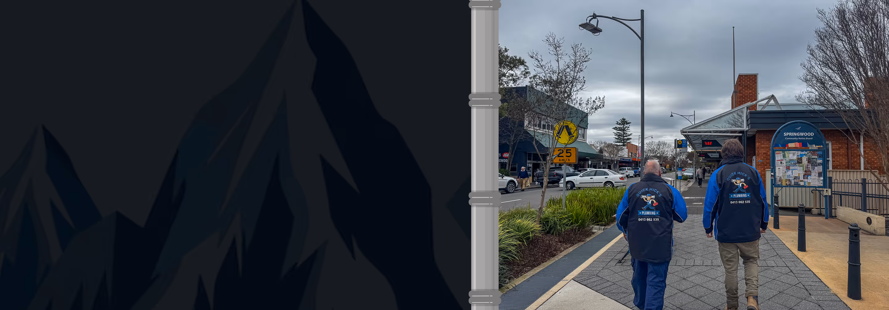 Local plumber in Springwood NSW from Quick Mick’s Plumbing providing friendly, reliable home plumbing service.