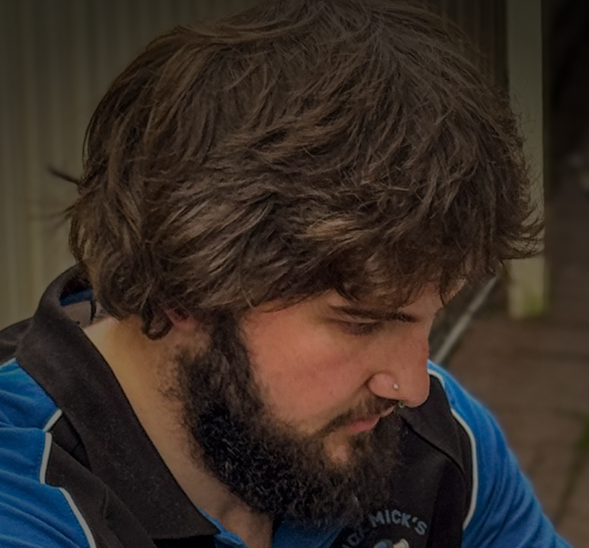 Matt installing hot water system in the blue mountains nsw