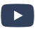 Ícone do YouTube em azul escuro com triângulo branco apontando para a direita.