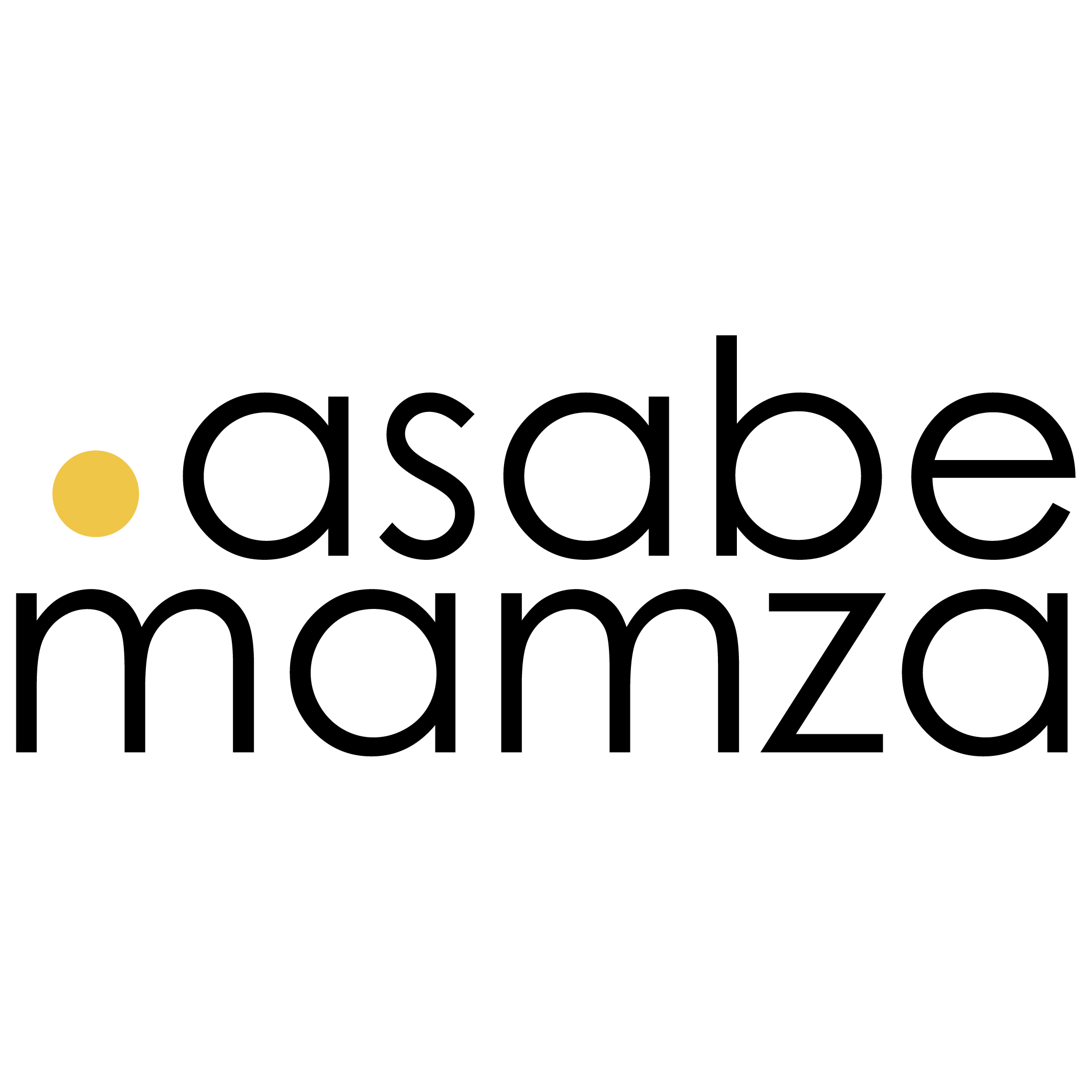 ASABE Mamza logo with a stylized plant sprout design and yellow circle element.