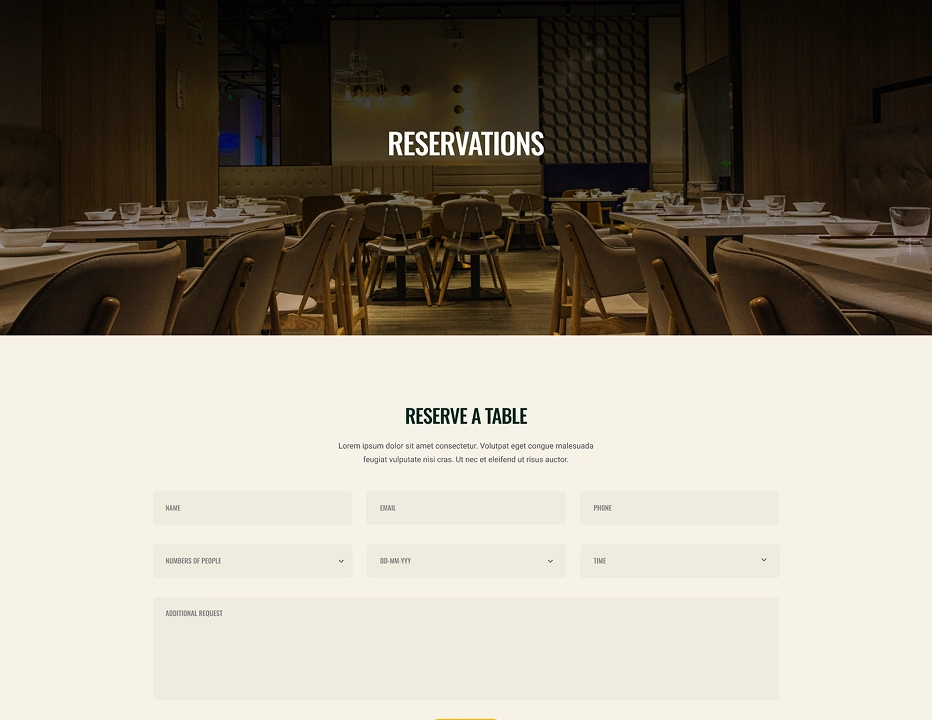 Reservations Page 1