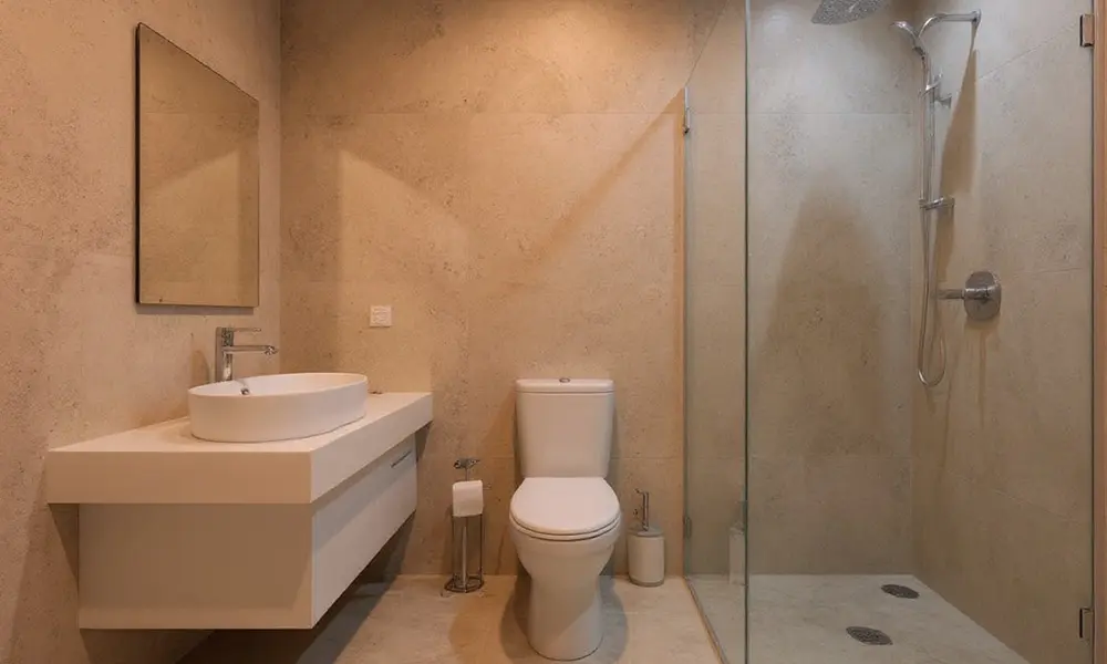 Badezimmer Kalkfarbe