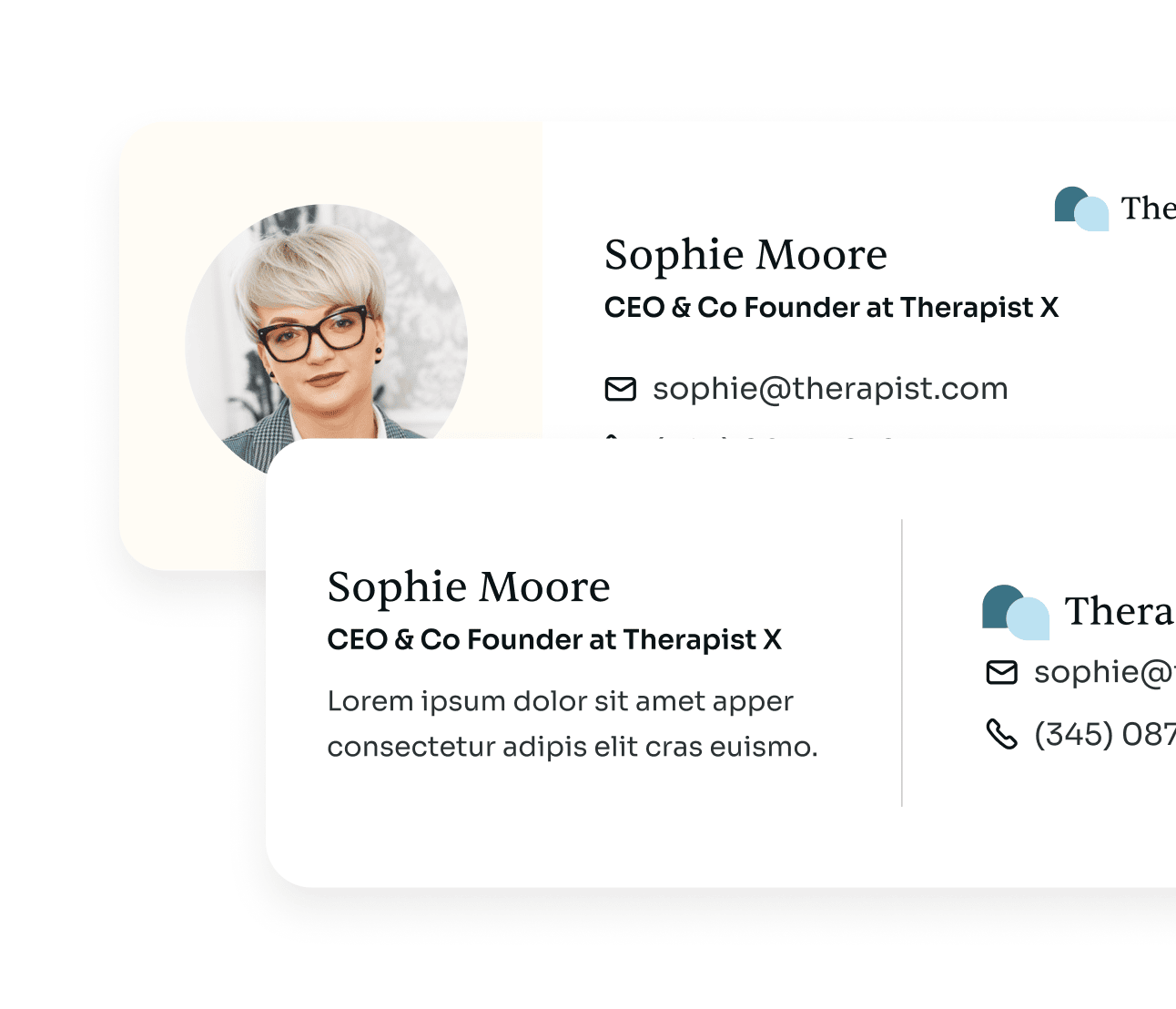 Therapist X - Email Signature - Therapy Webflow Template